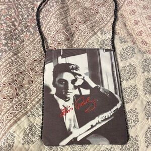 Elvis Presley Black & White Photo Crossbody Bag